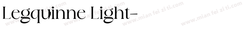 Legquinne Light字体转换